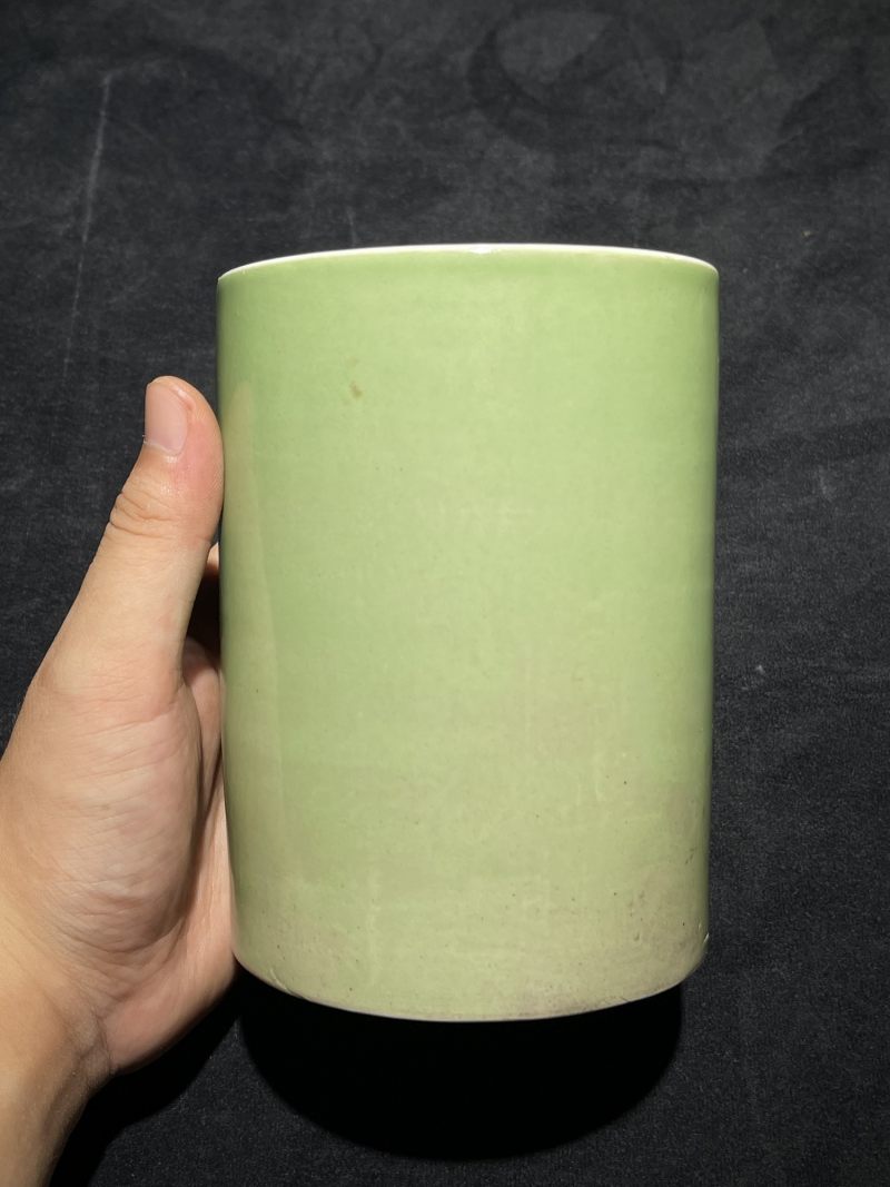 解放后 青花单色釉名家瓷一组四件 - 图8