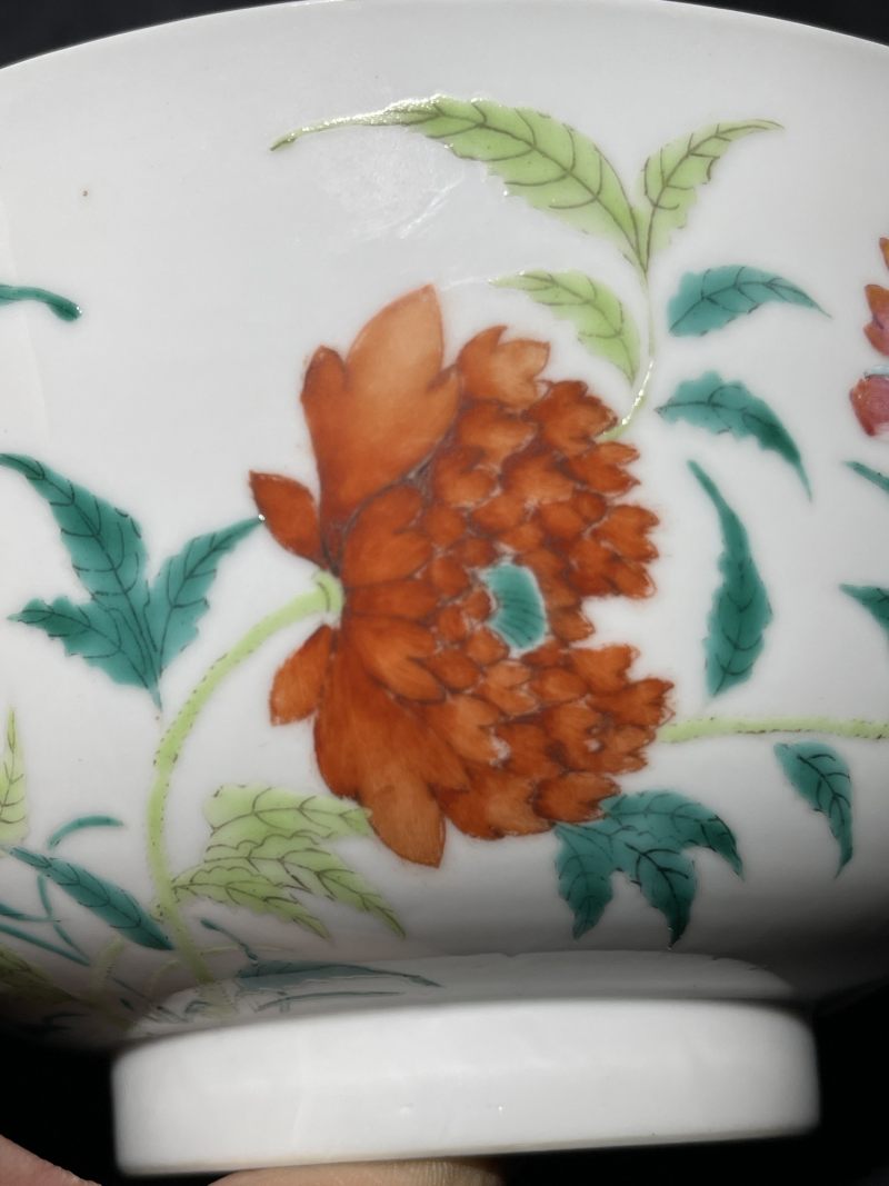 清光绪 粉彩花卉纹大碗 - 图6
