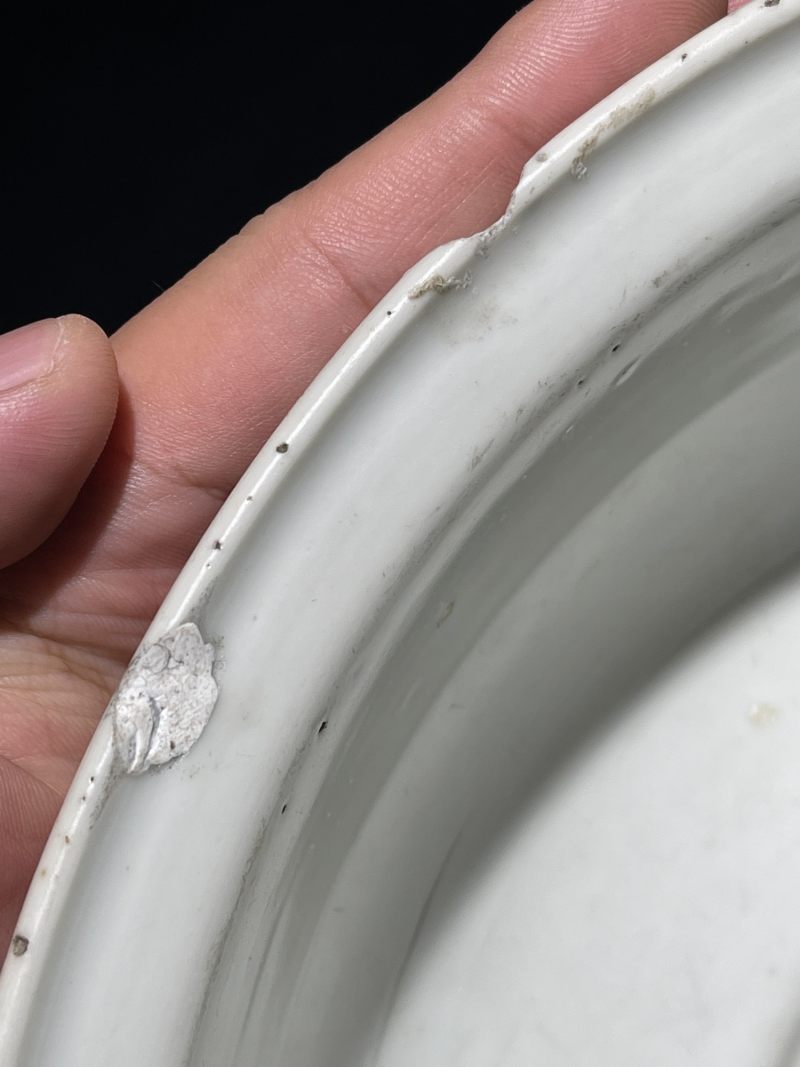 清晚期 浅绛彩花鸟纹大碗 - 图12
