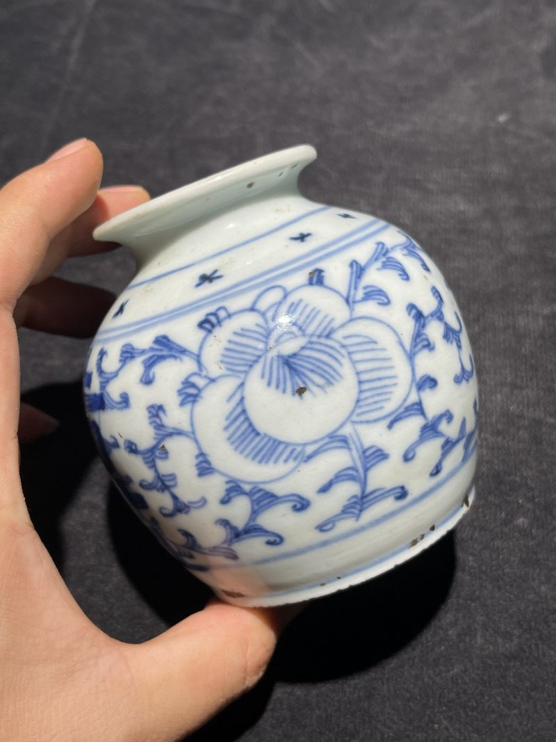 清代 青花喜字罐一组19件 - 图43