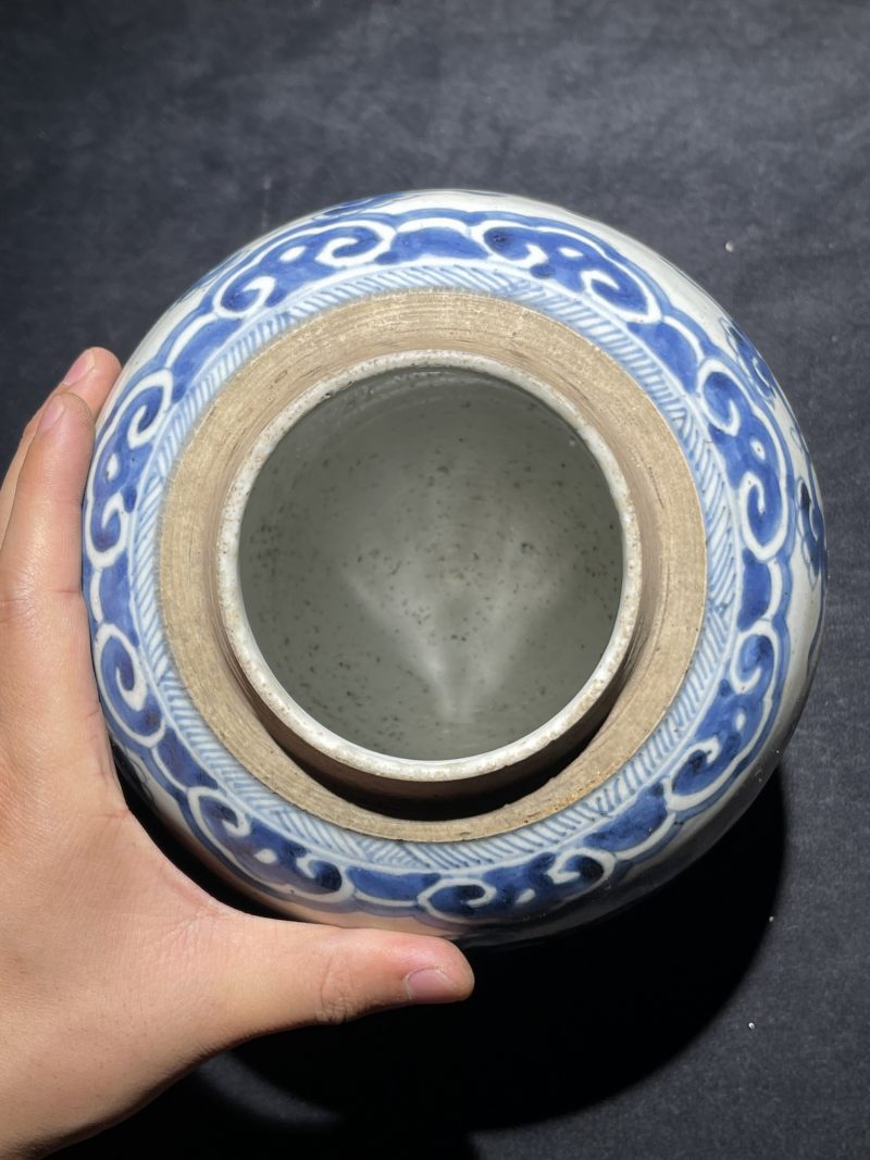 清早期 青花罐一组4件 - 图12