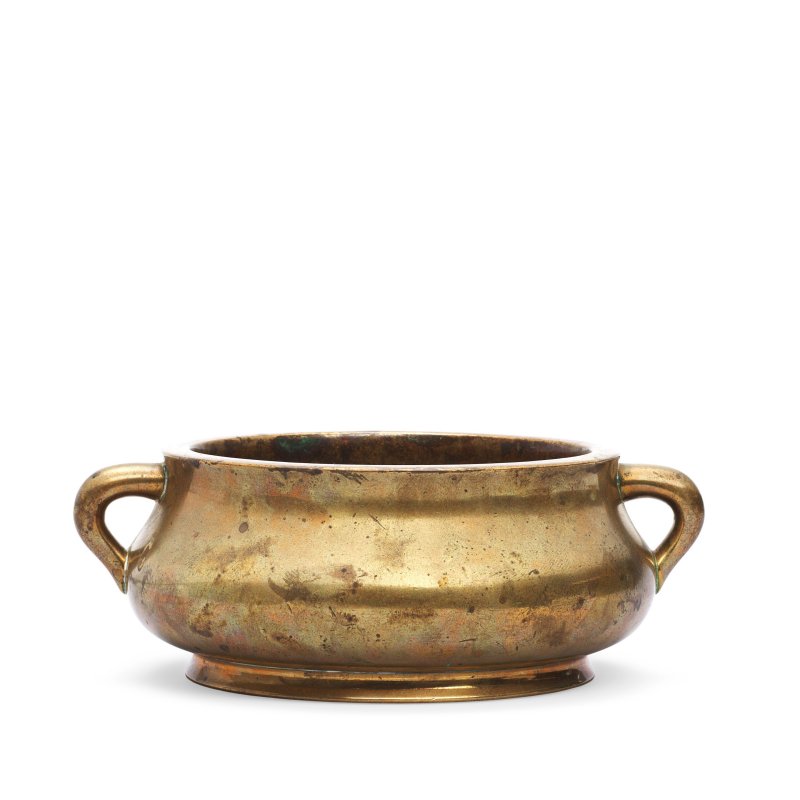 十八世紀 雙耳銅爐 | A BRONZE INCENSE BURNER, GUI