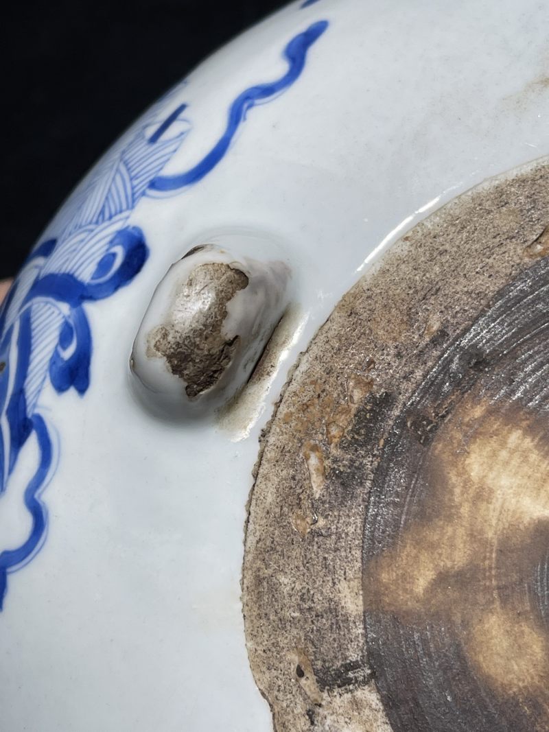清康熙 青花博古纹香炉 - 图10