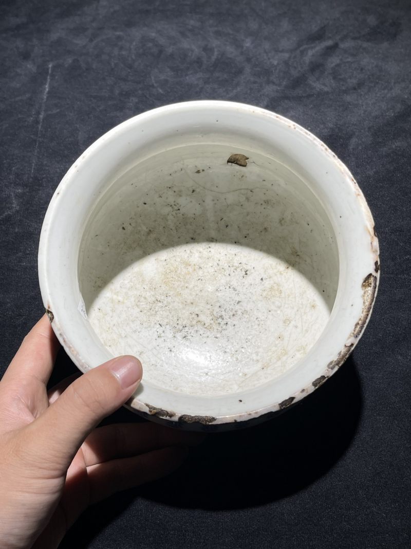 清早期 青花香炉、花觚一组6件 - 图15