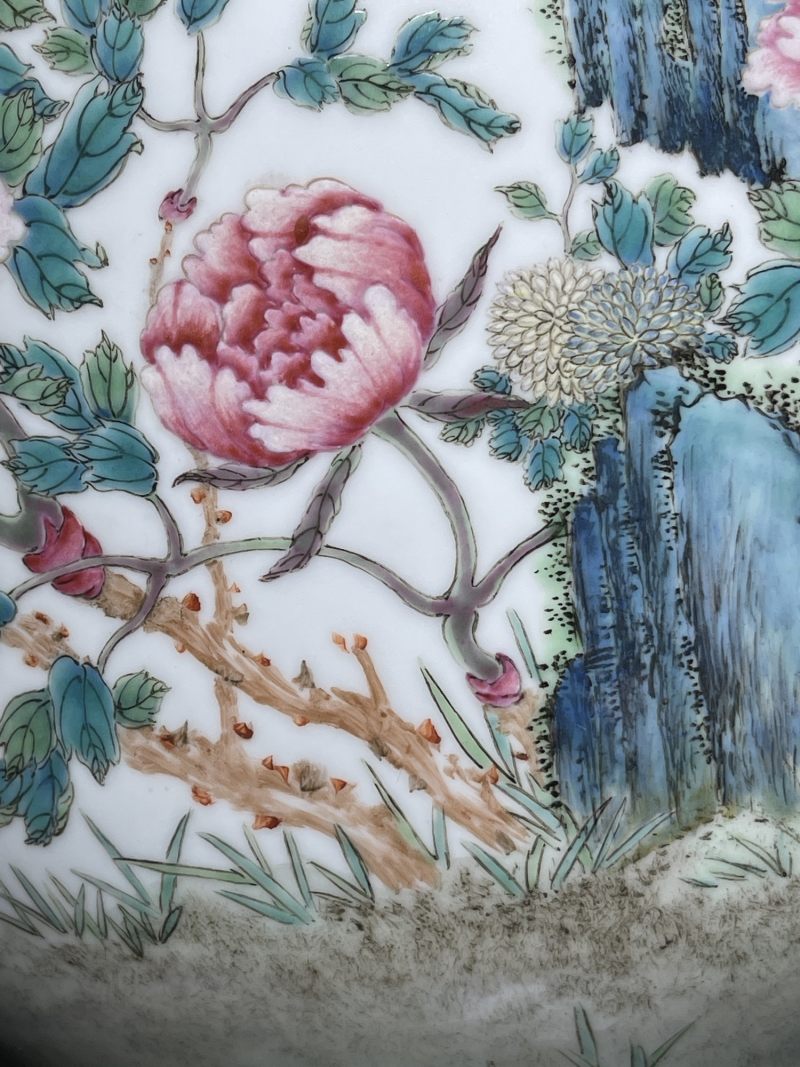 民国 粉彩花鸟纹大瓶 - 图8