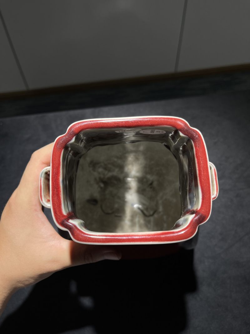 清光绪 窑变釉贯耳瓶 - 图12
