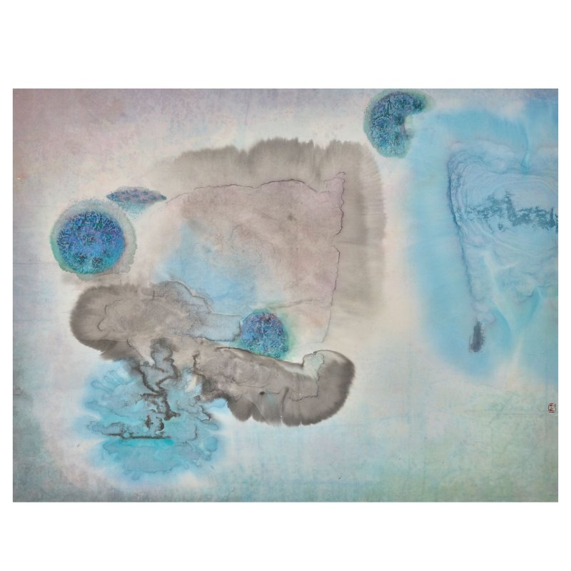 楊燕屏 月光 設色紙本 鏡框 | YANG YANPING (1934-)