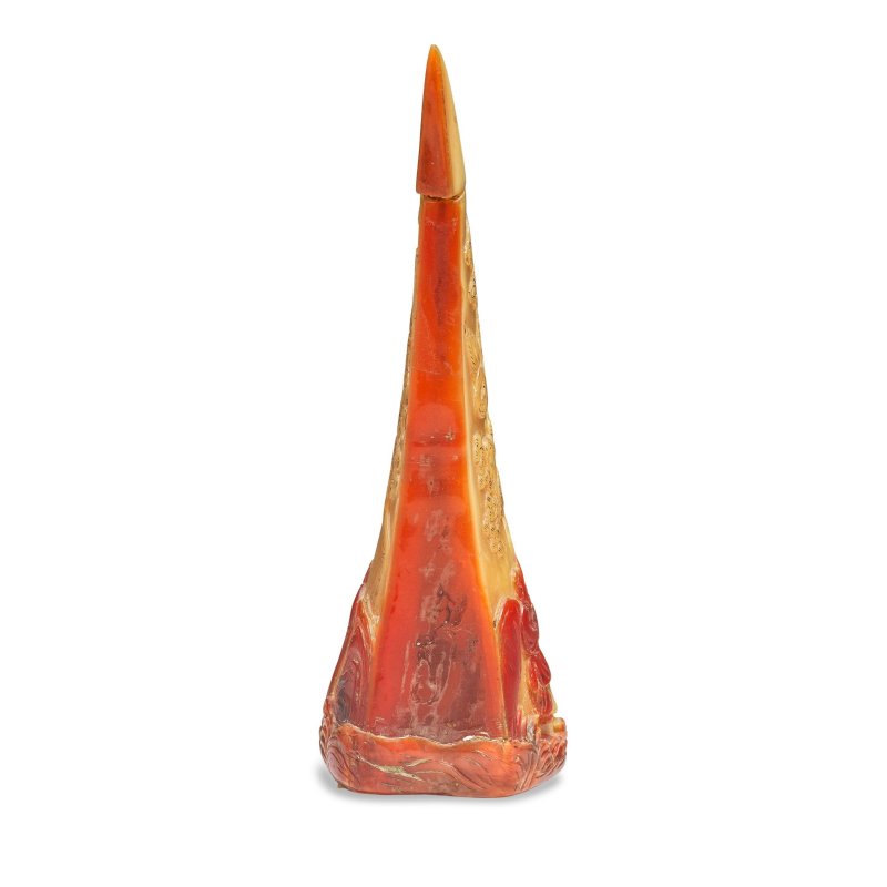 清晚期 犀鳥頭盔雕鼻烟壺 | A CARVED HORNBILL SNUFF BOTTLE - 图3