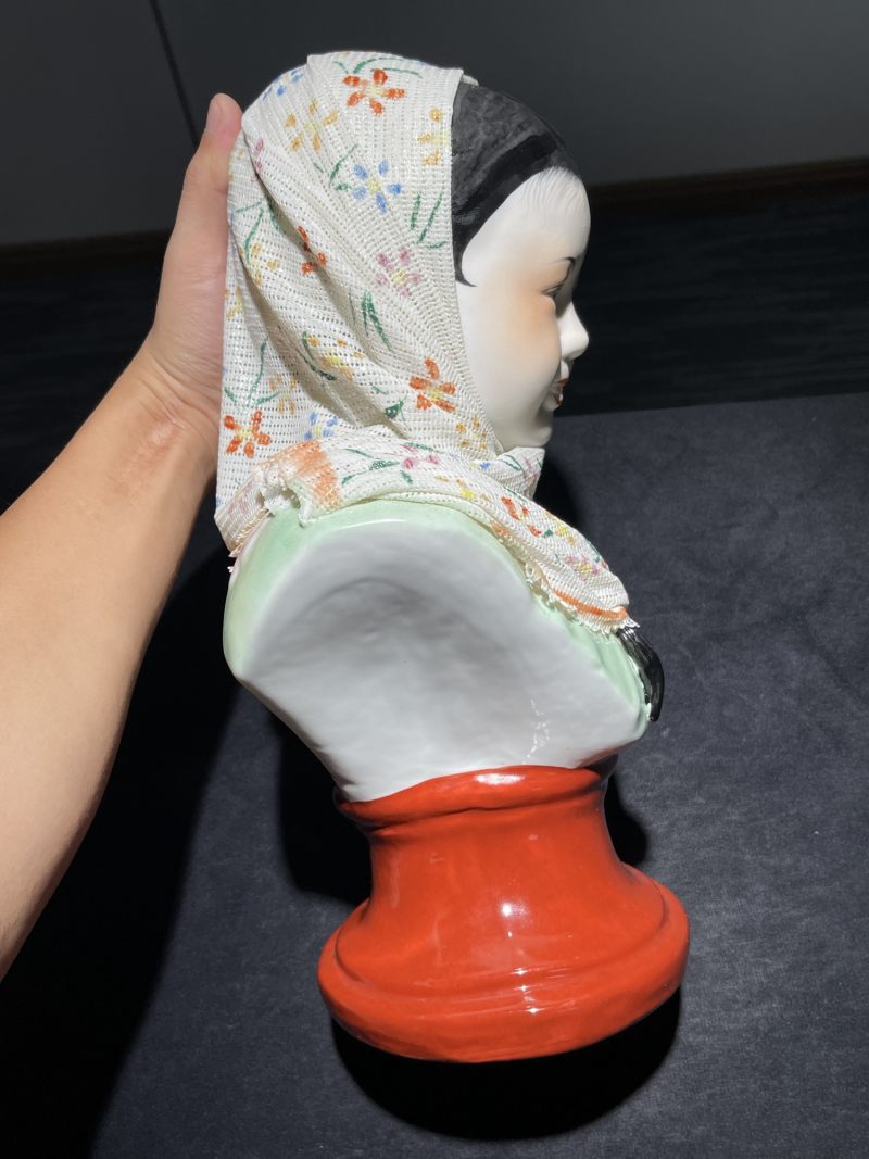 解放后 少女批纱瓷塑 - 图6