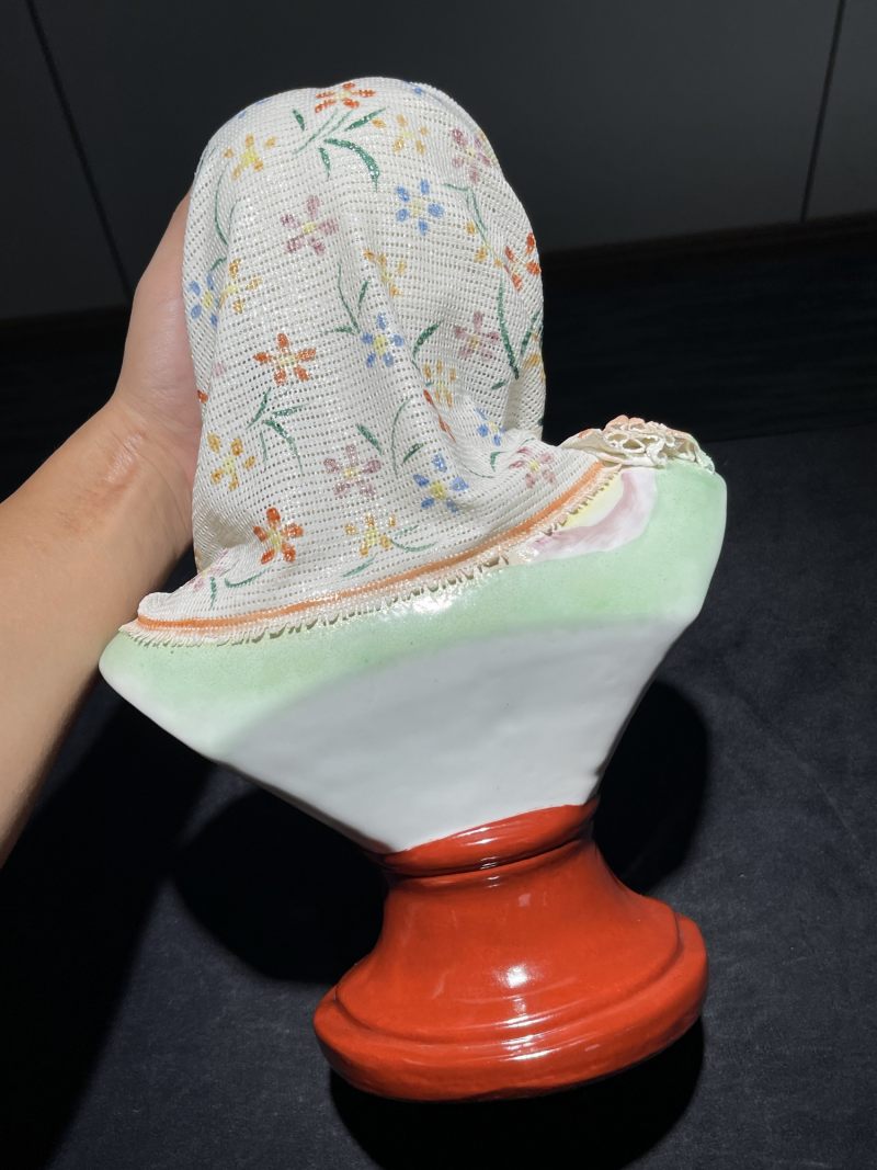 解放后 少女批纱瓷塑 - 图7