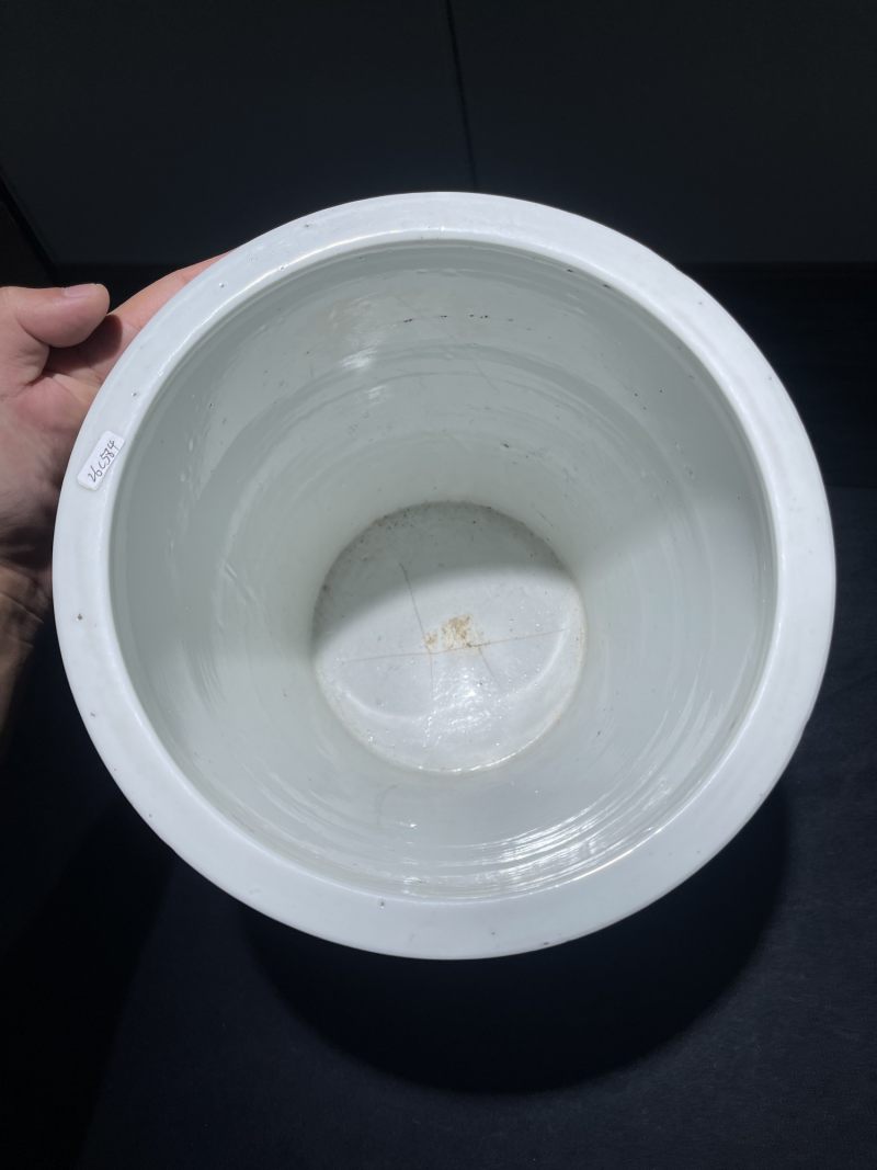 清光绪 粉彩福寿纹花盆 - 图8