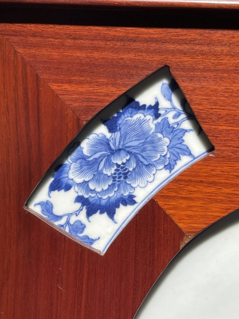 清乾隆 青花花鸟纹插屏 - 图10