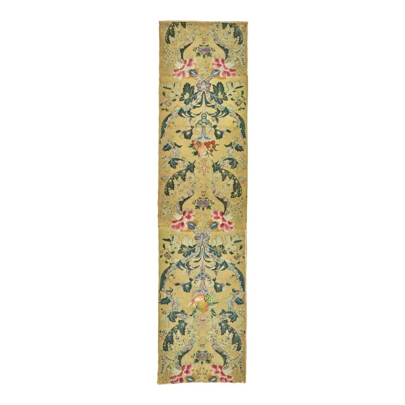 十八/十九世紀 外銷洛可可式挂屏 | A CHINESE EXPORT 'ROCOCO STYLE' WALLPAPER PANEL