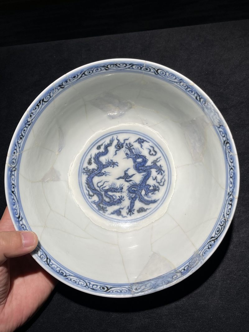明永乐 青花龙纹碗 - 图8