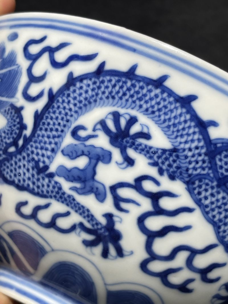 清光绪 青花龙纹大碗 - 图7