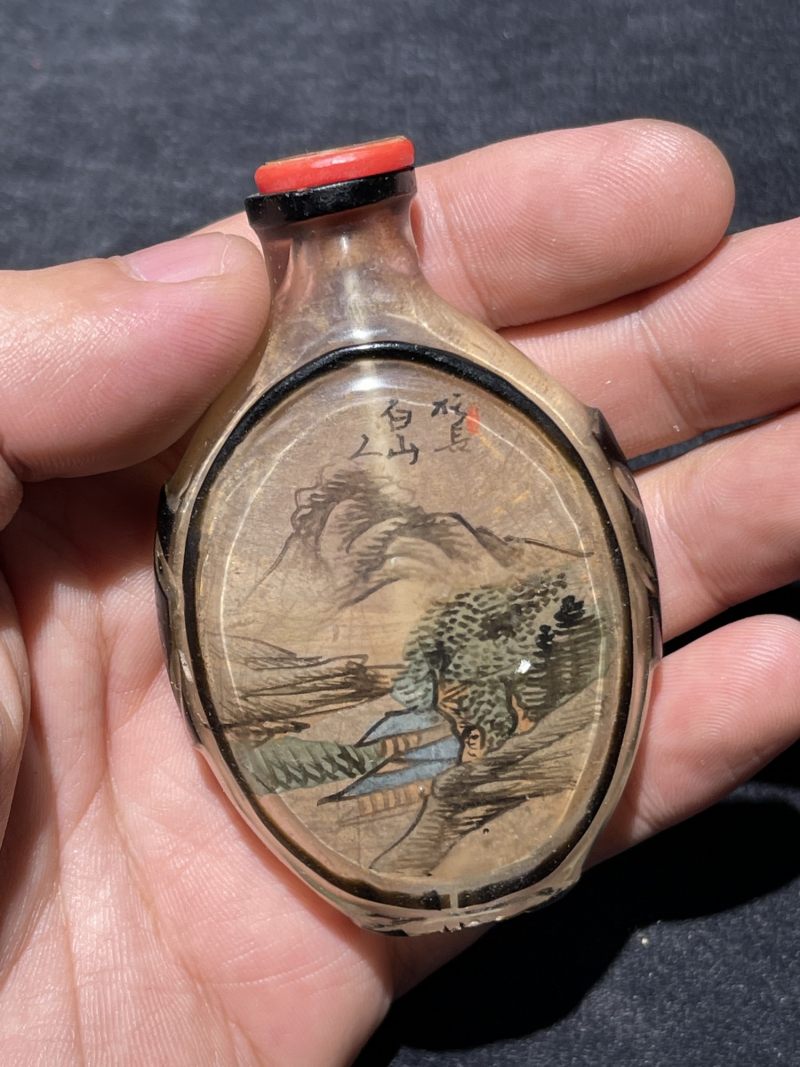 民国 各种材质鼻烟壶一组十二件 - 图10