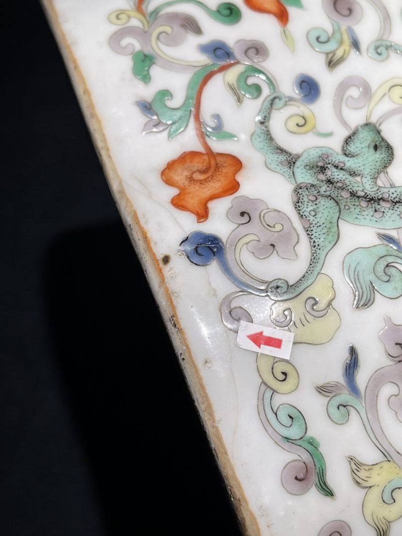 清晚期 五彩花卉纹海棠尊 - 图13