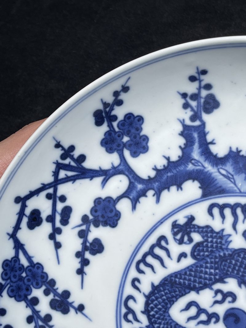 清光绪 青花龙纹盘 - 图6