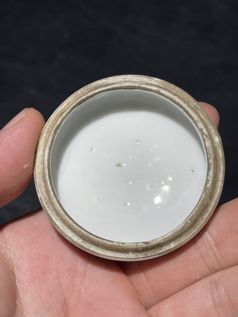 清同治 粉彩百子龙灯小盖罐一对 - 图10