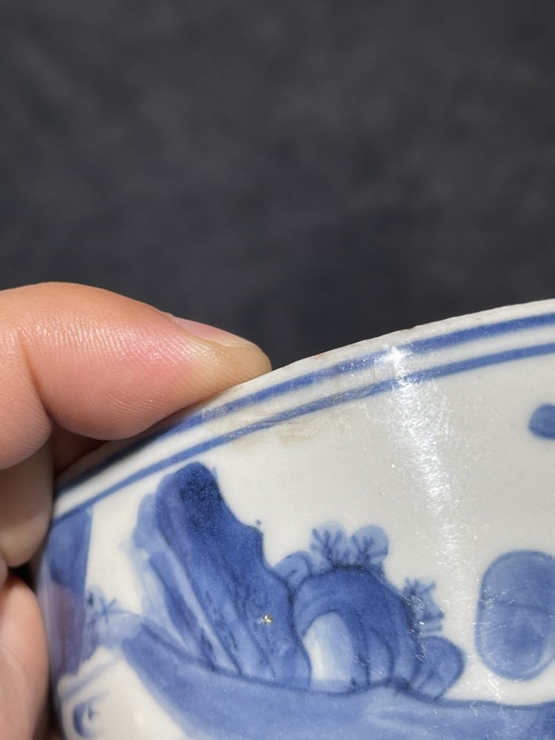 明崇祯 青花陆羽烹茶纹琴炉 - 图12