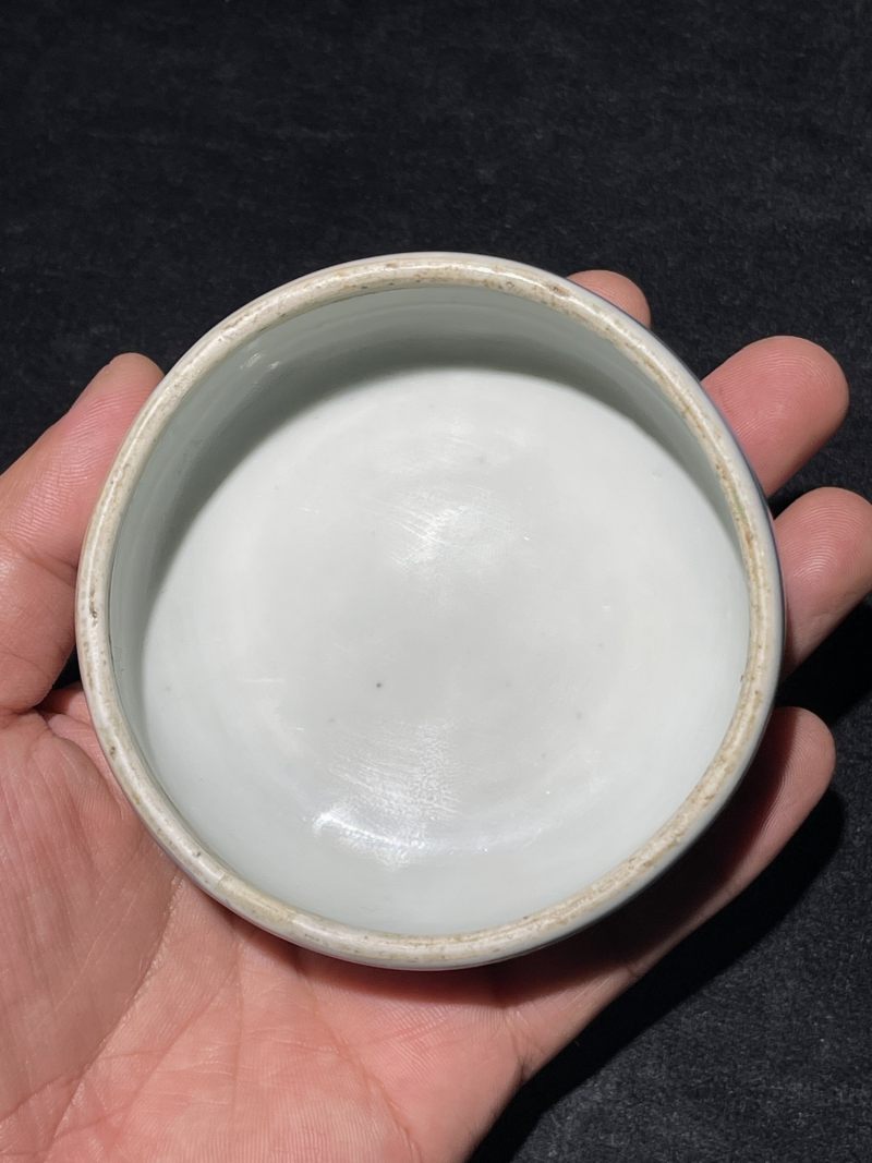 明嘉靖 青花五彩花卉纹罐 - 图19