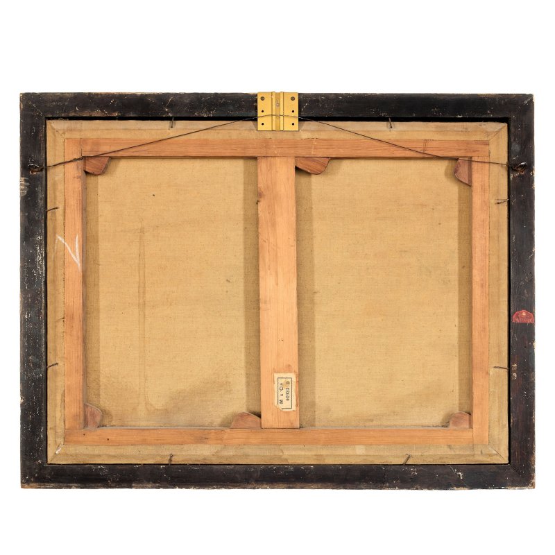 煜呱（傳） 仕女圖兩幅 布面油畫 裝框 | ATTRIBUTED TO YOUQUA (ACTIVE 1840-1870) - 图4