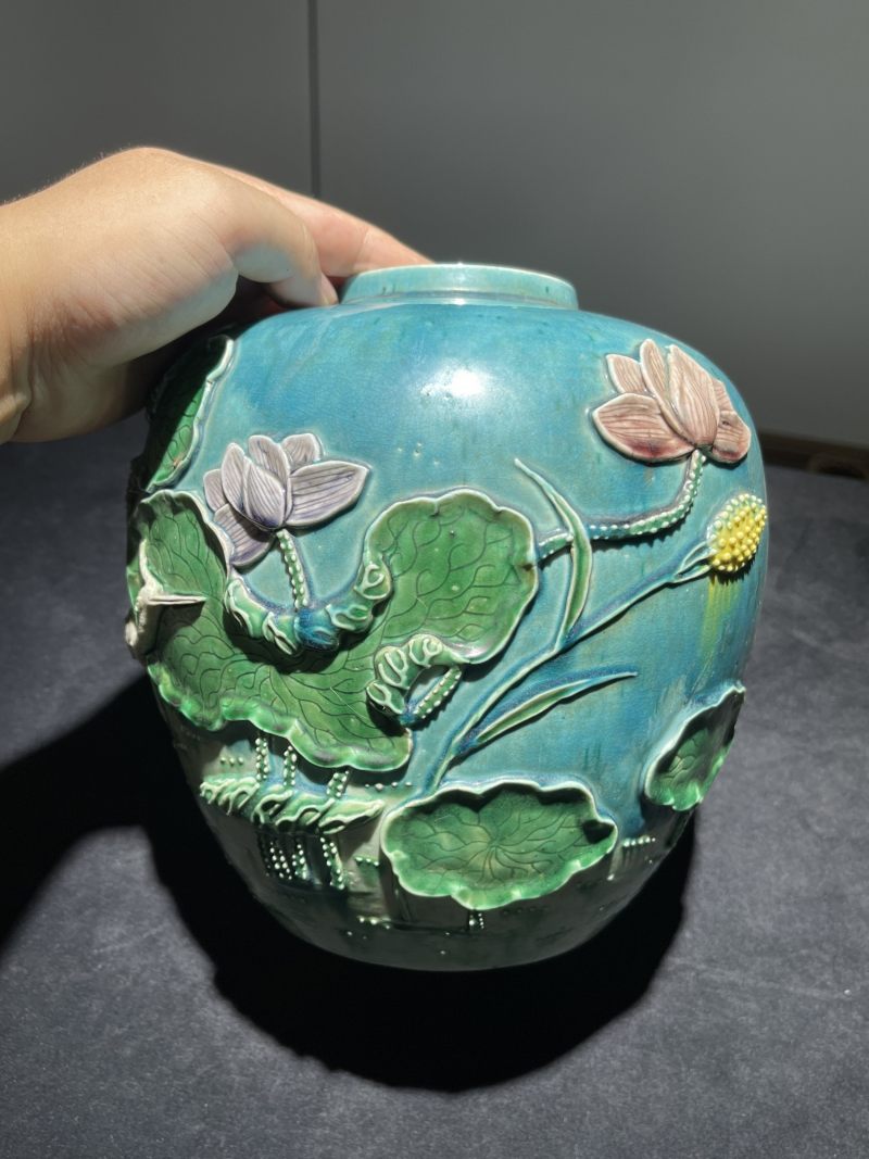 清代 浮雕瓷器一组3件 - 图3