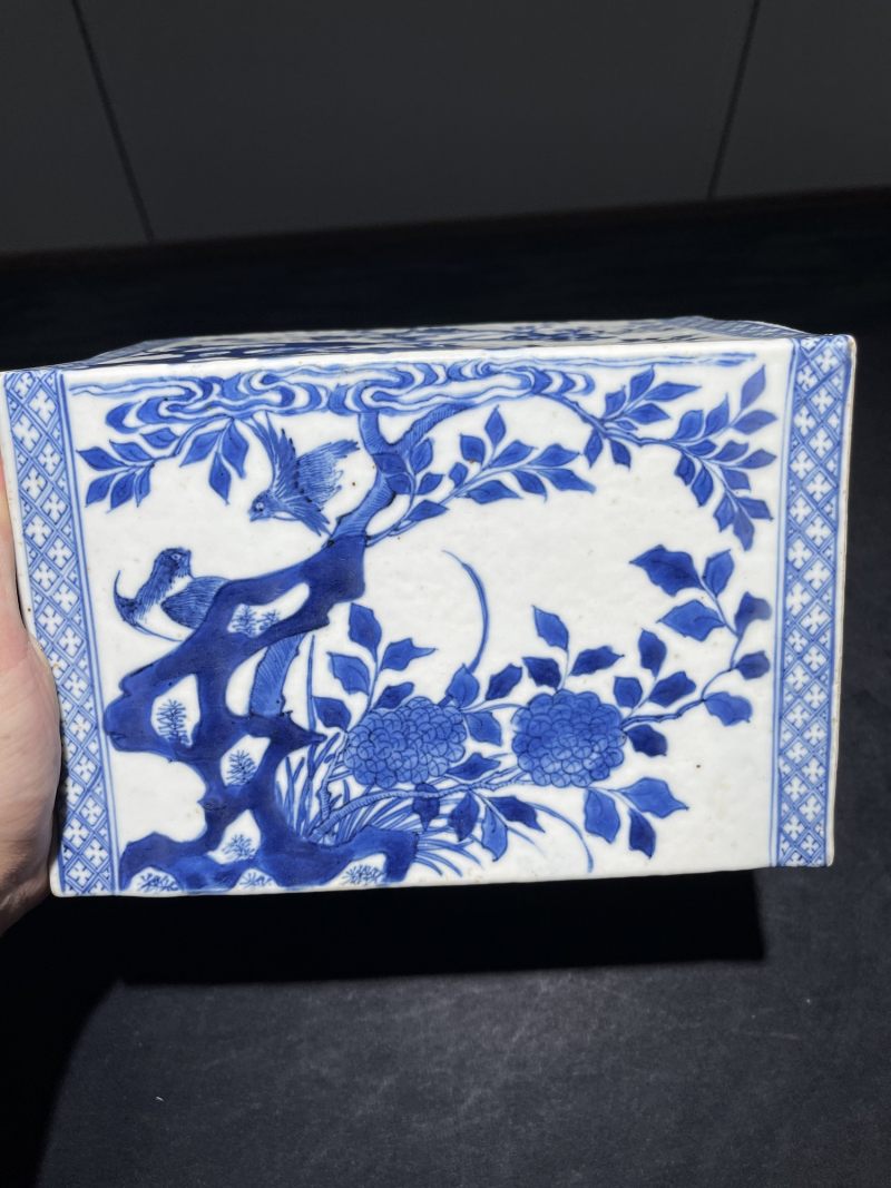 清中期 青花花卉纹迎手 - 图4