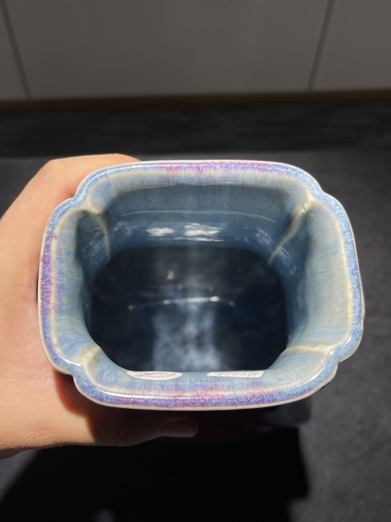 清乾隆 窑变釉贯耳瓶 - 图13