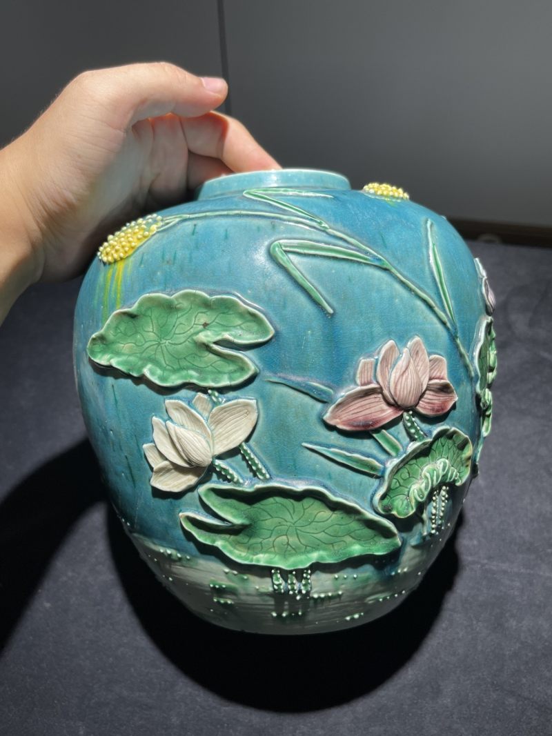 清代 浮雕瓷器一组3件 - 图4