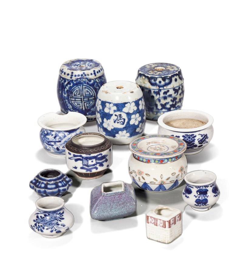 清代 青花瓷器一组12件 - 图1