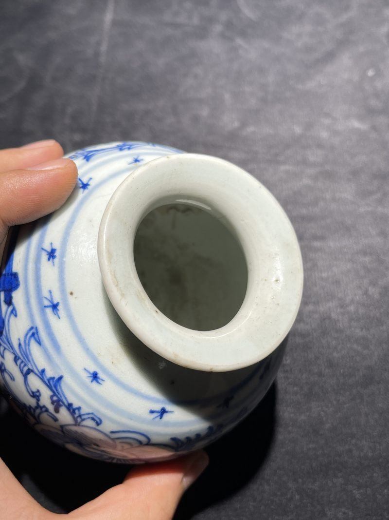 清代 青花喜字罐一组19件 - 图20