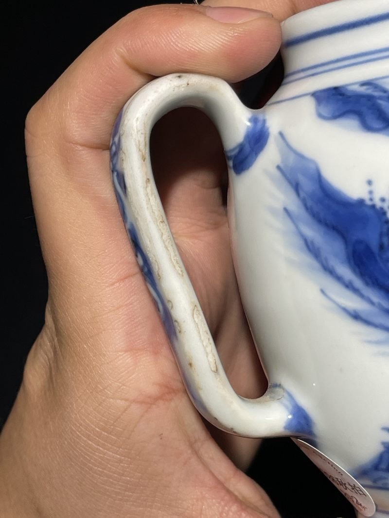 明晚期 青花人物纹茶壶 - 图13