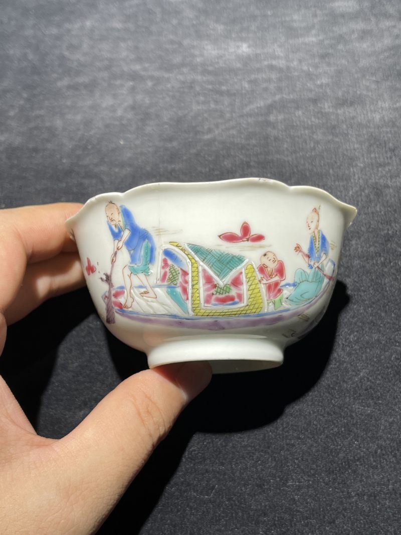 清早期 五彩、粉彩瓷器一组三件 - 图10