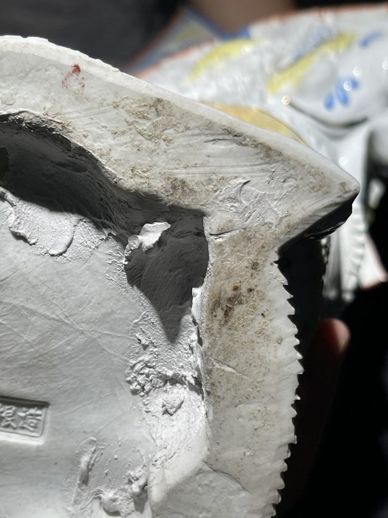 创汇期 何水根粉彩穆桂英挂帅瓷塑 - 图18