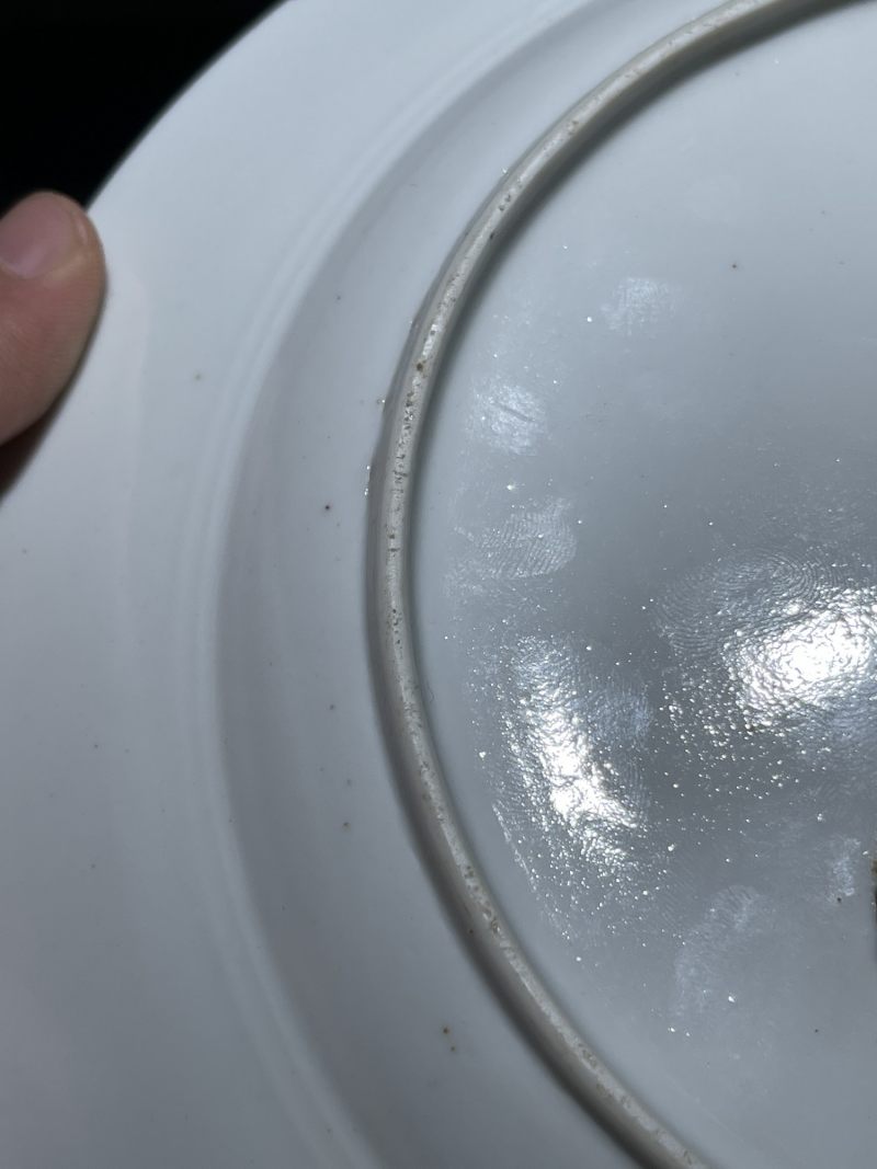 清宣统 矾红描金龙纹盘 - 图8