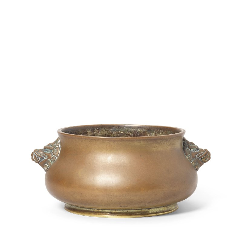 十七/十八世紀 銅香爐 | A BRONZE INCENSE BURNER