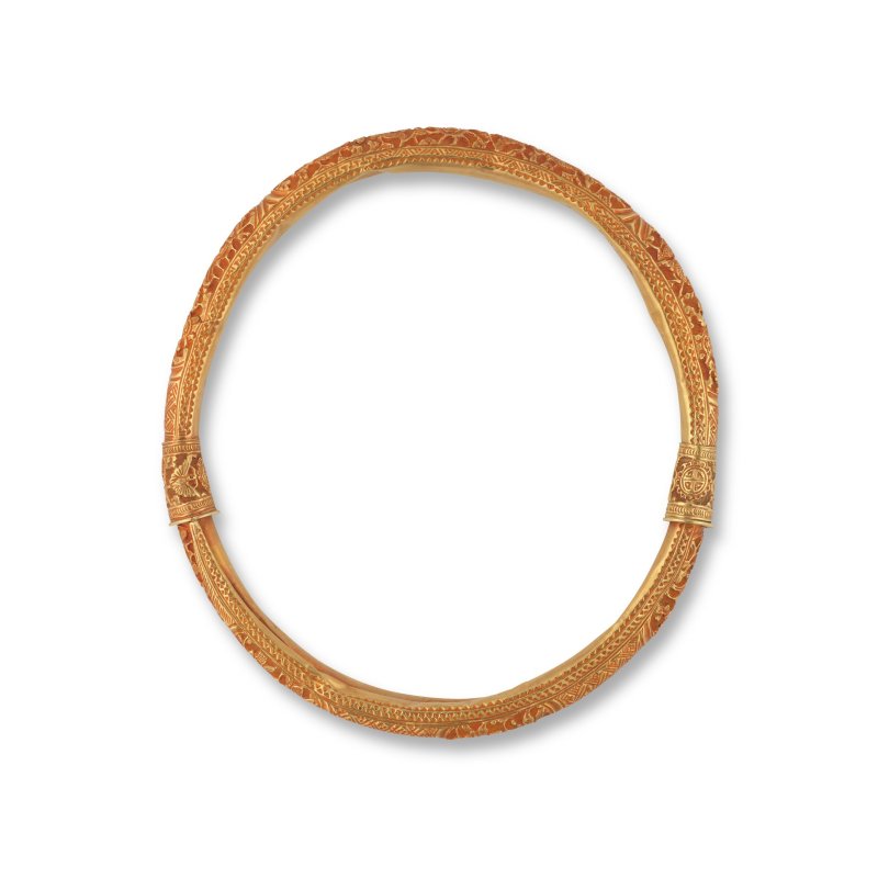 清 金項圈 | A RARE GOLD NECKLET - 图1