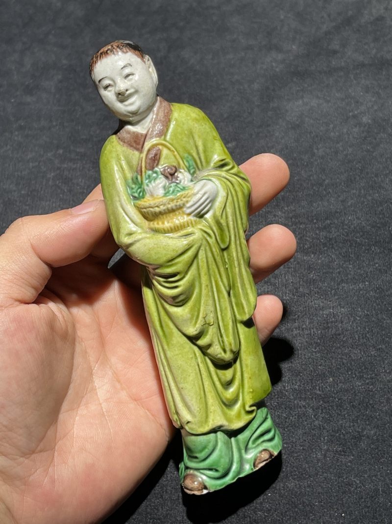 民国 粉彩人物瓷塑一组九件 - 图8
