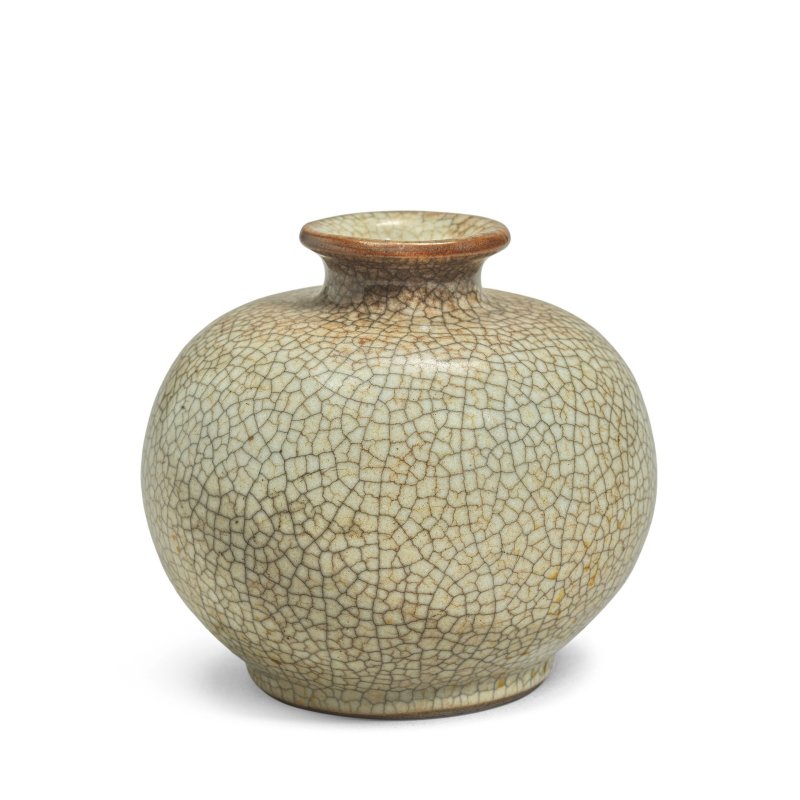 清 哥窯式罐 | A GE-TYPE GLAZED GLOBULAR JAR - 图1