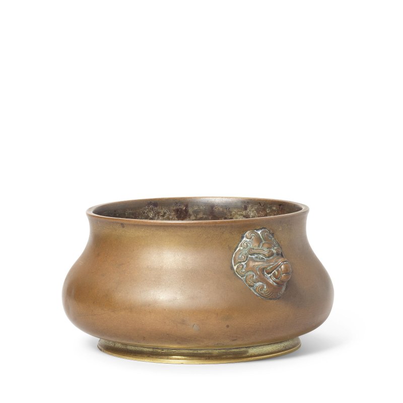 十七/十八世紀 銅香爐 | A BRONZE INCENSE BURNER - 图2