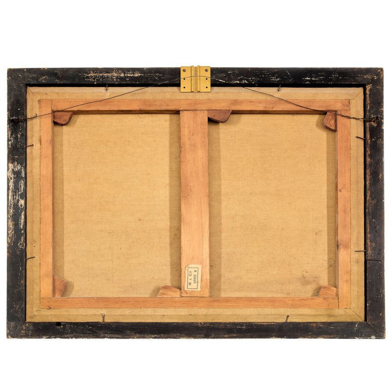 煜呱（傳） 仕女圖兩幅 布面油畫 裝框 | ATTRIBUTED TO YOUQUA (ACTIVE 1840-1870) - 图6