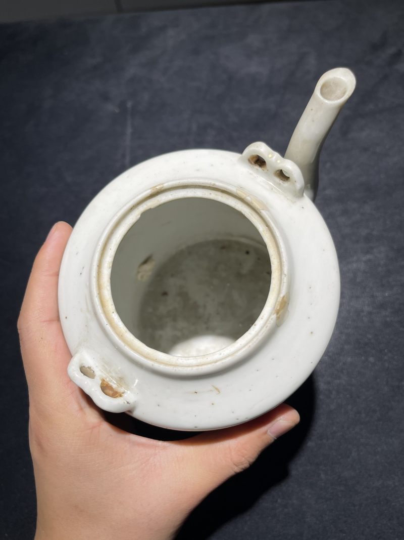 民国 粉彩花鸟纹茶壶一组12件 - 图37