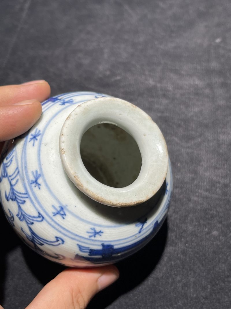 清代 青花喜字罐一组19件 - 图59