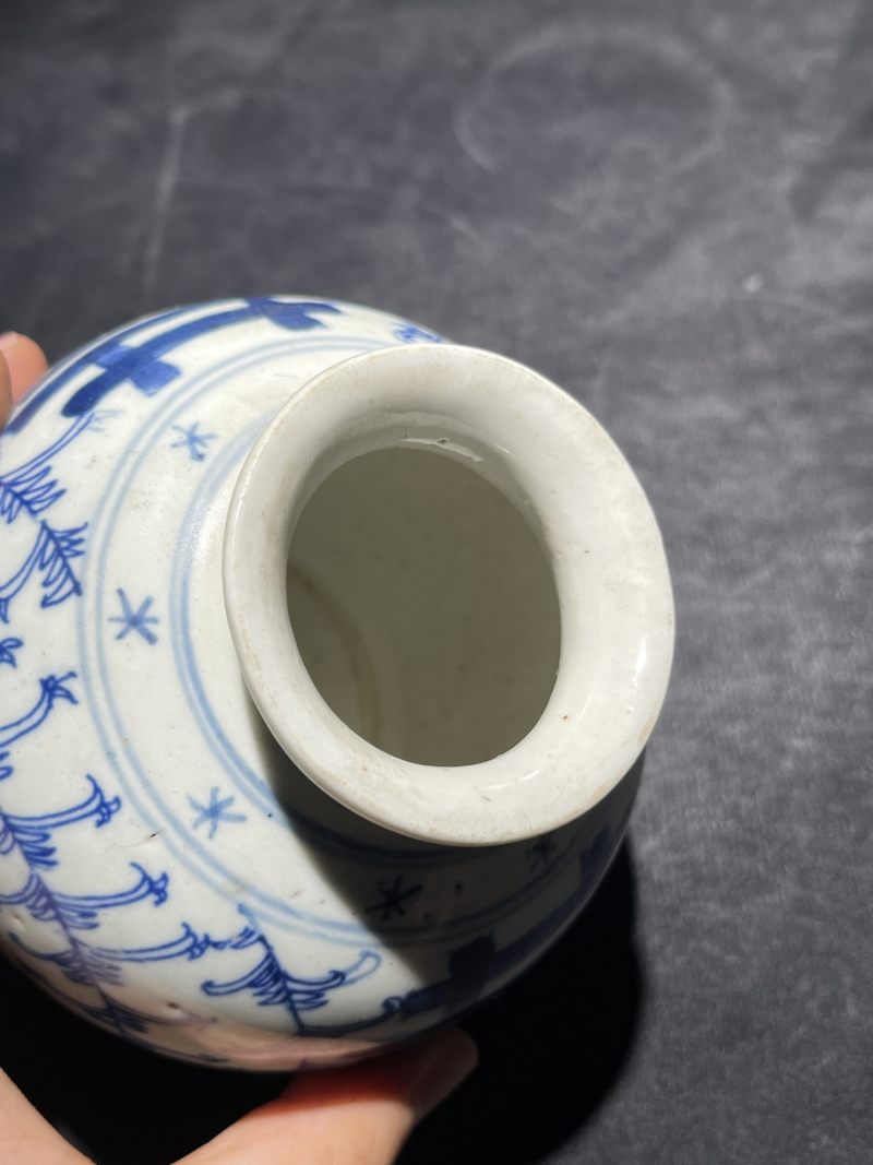 清代 青花喜字罐一组19件 - 图23
