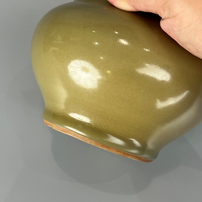 明代 龙泉窑青黄釉罐 - 图9