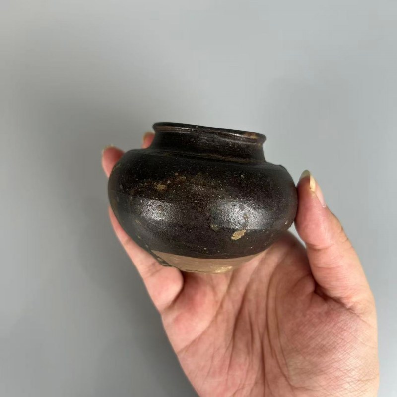 明代 洪塘窑大海茶入 - 图7