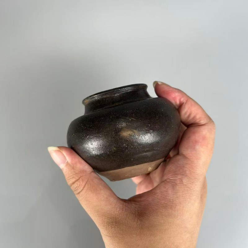 明代 洪塘窑大海茶入 - 图8