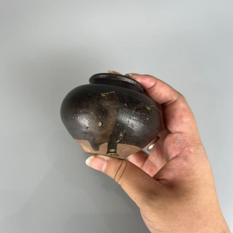 明代 洪塘窑大海茶入 - 图9