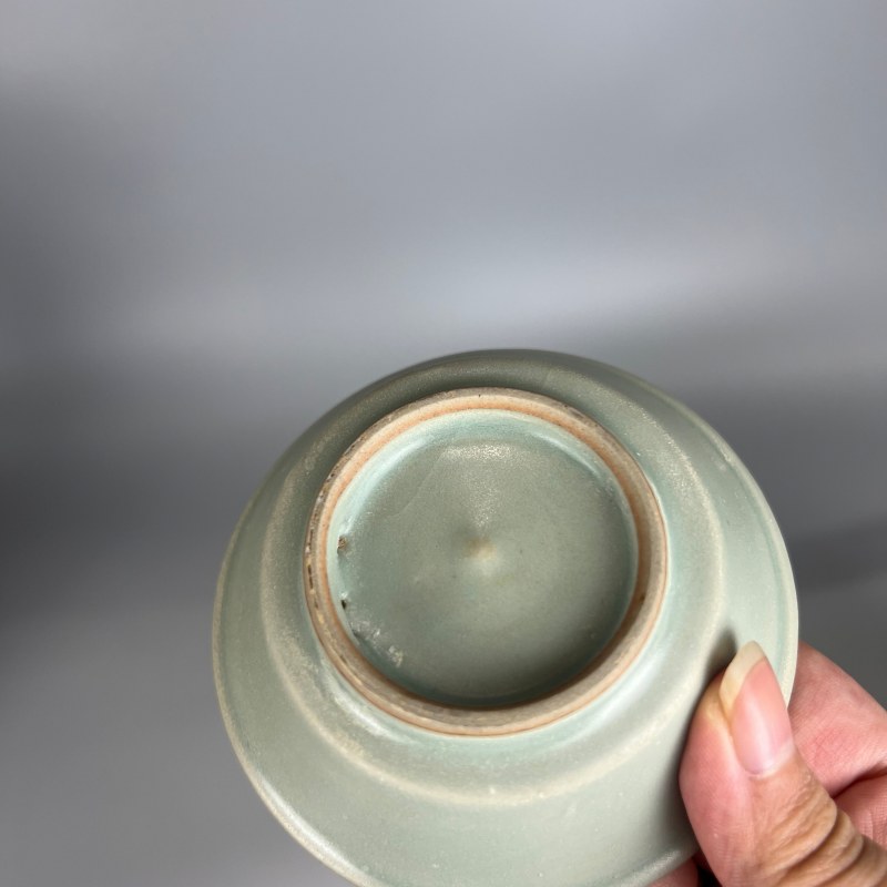 明代 龙泉窑粉青釉直边洗 - 图10